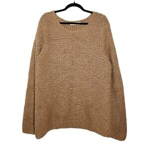 Arch The Tan Camel Hair Knit Pullover Oversized Sweater - 38 Medium $750